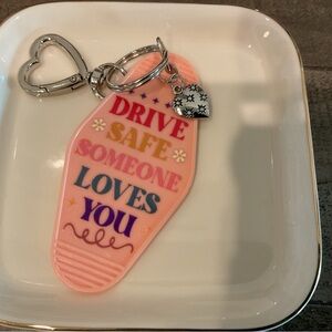 Pink Heart Key Holder